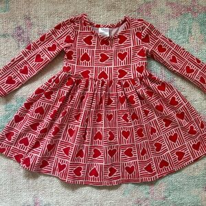 Hanna Andersson Toddler Girls Heart Dress
